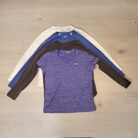 Under Armour Tops - Under Armour Womens Workout Tops Bundle 4pc Activewear Gym Athleisure Layering